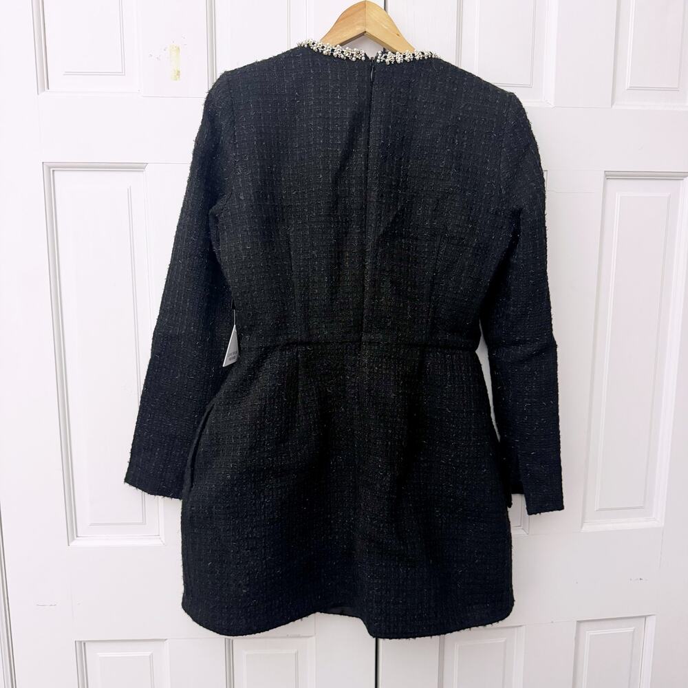 Nadine Merabi NWT Natalie Black Dress (Size US 10) - Picture 9 of 11
